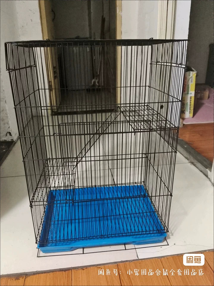 ‌Jumbo Hedgehog Sugar Glider Cage - Reinforced Escape-Proof Habitat, Chew-Resistant Large Base for Rats Hamsters