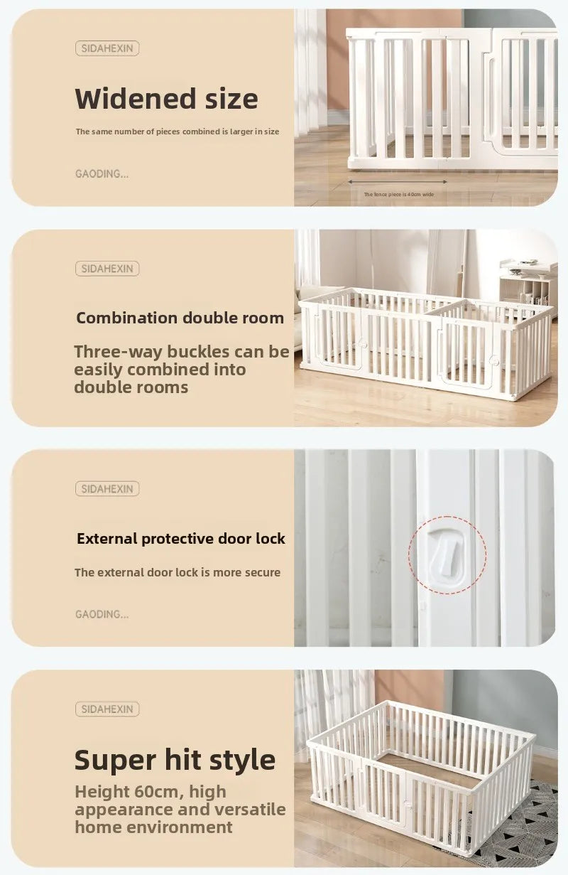 Pet Enclosure Fences Plastic 60CM Indoor Outdoor Small Dog Stable Multi-functional Pet Restriction Cage Supplies Accessories