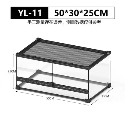 Front Door Rainforest Reptile Terrarium Climbing Breeding Box for Tree Frog Eyeliner Lizard Arboreal Ecological Landscape