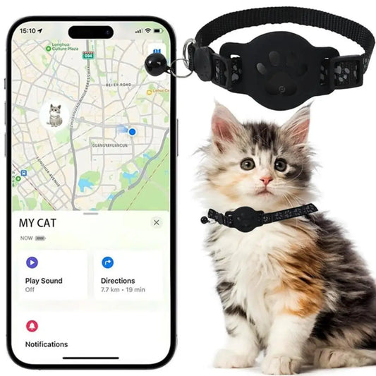 Cat Trackers GPS Cat Tracker Collar Pet Kitten GPS Collar Multifunctional Pet Smart GPS Trackers Pets Accessories iOS compatible