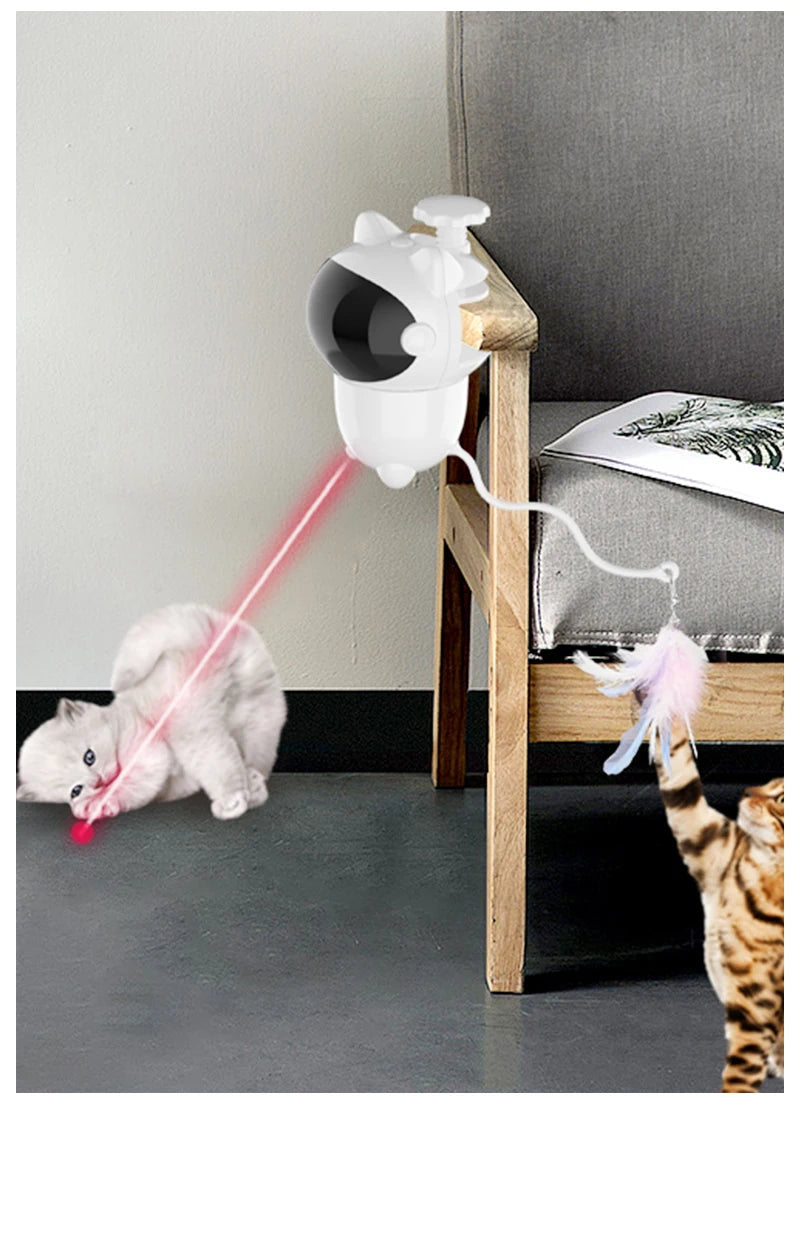 Infrared laser automatic cat teasing device, intelligent electric cat toy, self entertaining and relaxing pet toy