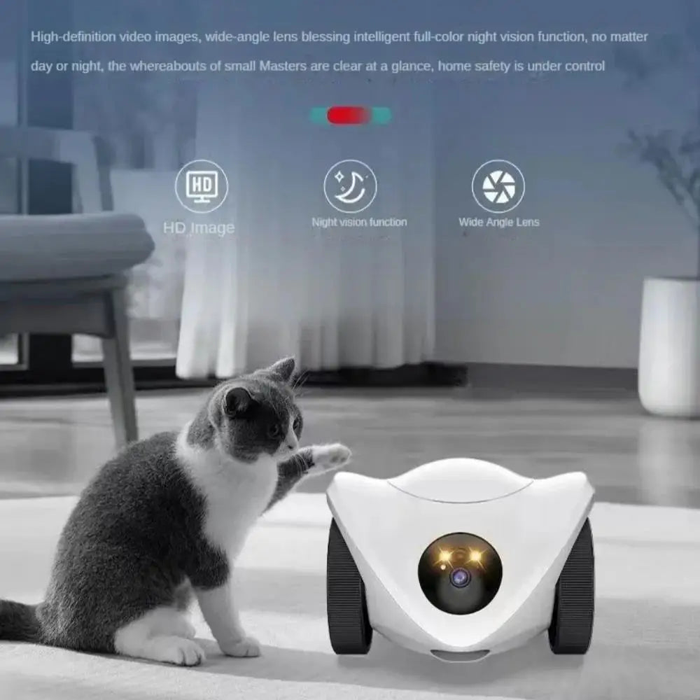 Pet Robot Camera 2MP HD Wifi Cameras Motion Detection Two Way Audio Indoor Dog Treat Camera  Dispenser Feeder for Home Security