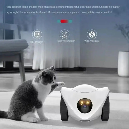 Pet Robot Camera 2MP HD Wifi Cameras Motion Detection Two Way Audio Indoor Dog Treat Camera  Dispenser Feeder for Home Security