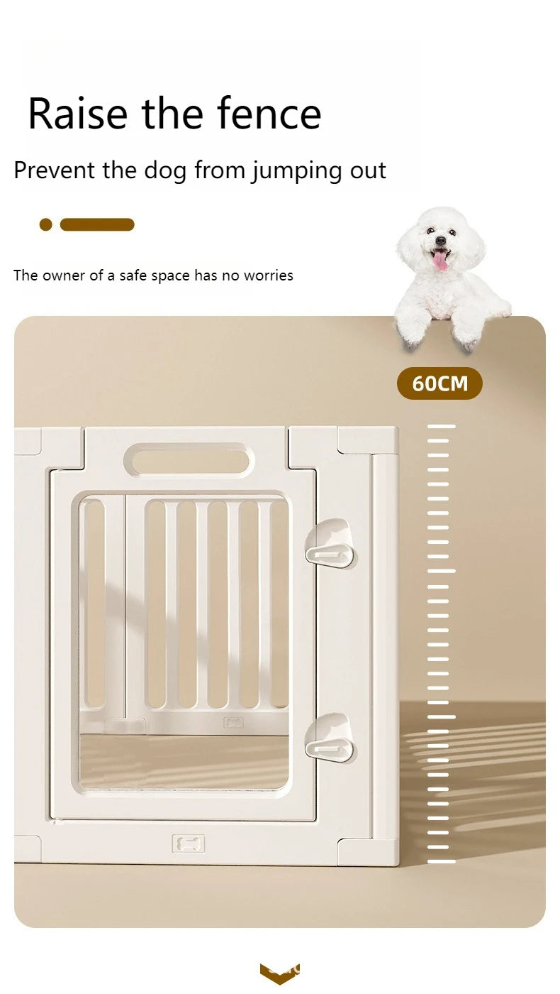 DIY Free Combination Dog Fence Transparent Indoor Acrylic Dog Playpen Splicing Isolation Pet Fences Household Small Enclosure