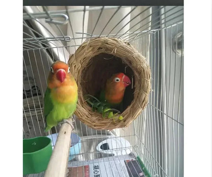 Handmade Straw Natural Bird Nest/Pigeon Bird House Parrot Nest Warm Pet Bedroom Courtyard Bird Cages Adornment