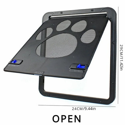 Pet Door Outdoor Dogs Cats Window Gate House Enter Freely Fashion Pretty Garden New Safe Lockable Screen Easy Install  Dog Gate