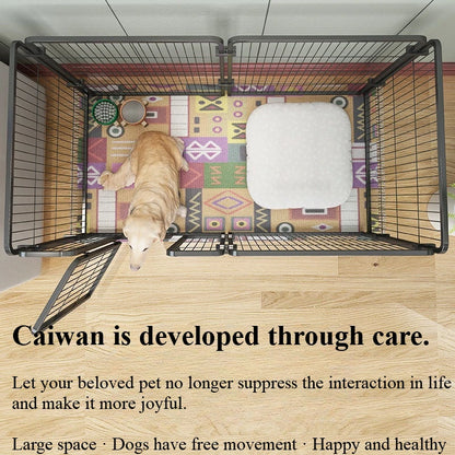 Cat dog cages household indoor pet enclosures small to large dog enclosures for free combination training and toilet isolation