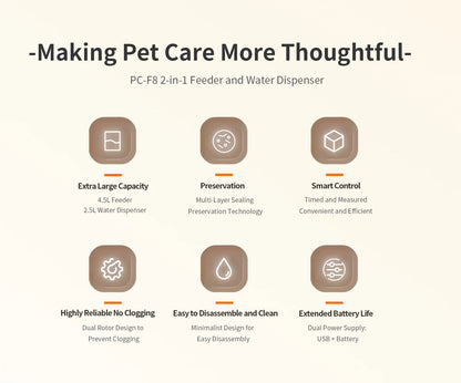 Pet Products Supplier 2 In 1 Pet Water Drinking Fountain Dog Food Bowl Wifi Smart Automatic Cat Pet Feeder With Camera
