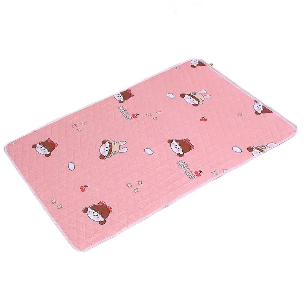 Pet Diaper Pads 80*120cm Urine Mat Cute Waterproof Urine Pads Cloth Large Breathable Bed Protector Diaper Toddlers