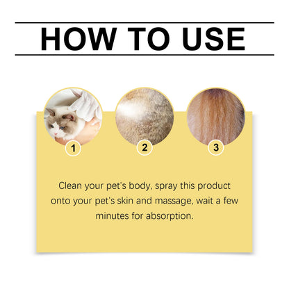 YEGBONG 50ml Pet Skin Care Spray Gentle Formula Soothing Discomfort Relief Vet Recommended for Dogs Cats All Breeds Daily Use