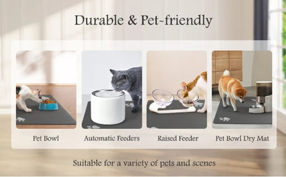 VIKAMA Cartoon Pet Diatomaceous Earth Mat Water-Absorbent Quick-Drying Non-Slip Mat Cat Litter Mat Cat Dining Mat Home Decor