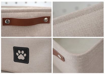Pet Name DIY Toys Clothes Basket Custom Cat Dog Storage Box Personalised Accessories Organize Bin