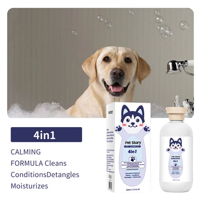 1pcs Premium Whitening Pet Grooming Shampoo - Cat Dog Universal Bath Shampoo With Lasting Fragrance And Clean Formula