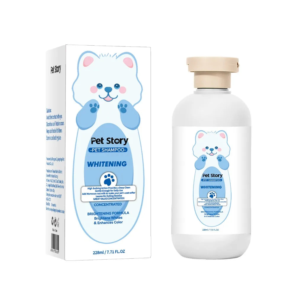 1pcs Premium Whitening Pet Grooming Shampoo - Cat Dog Universal Bath Shampoo With Lasting Fragrance And Clean Formula