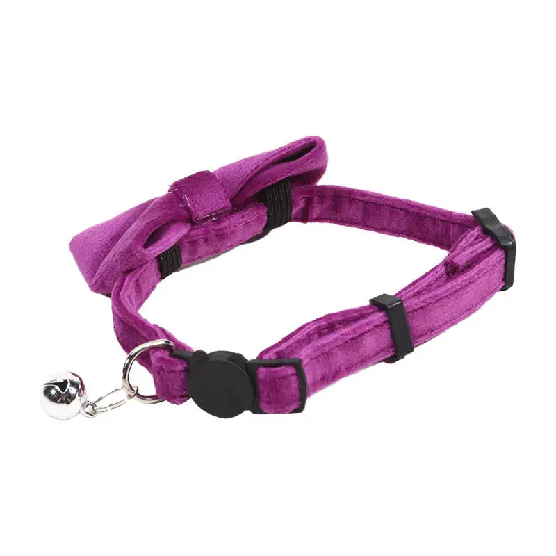 Pet Collars New Pet Bow Bell Collars Cute Cat Collars Pet Supplies Multicolor Adjustable Pets Dressing Tool Pets Accessories