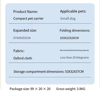 Load Bearing 20kg Small Foldable Pet Stroller for Going Out, Cat Dog Cart, Teddy Cart Lightweight Type Pet Stroller High-quality