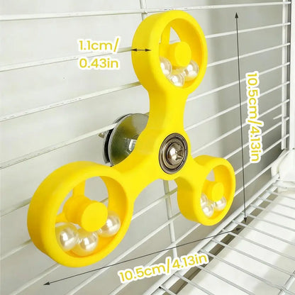 Bird Enrichment Activity Toys Boredom Relief Spinner Wheel windmill bird cage accessories for gnawing and biting
