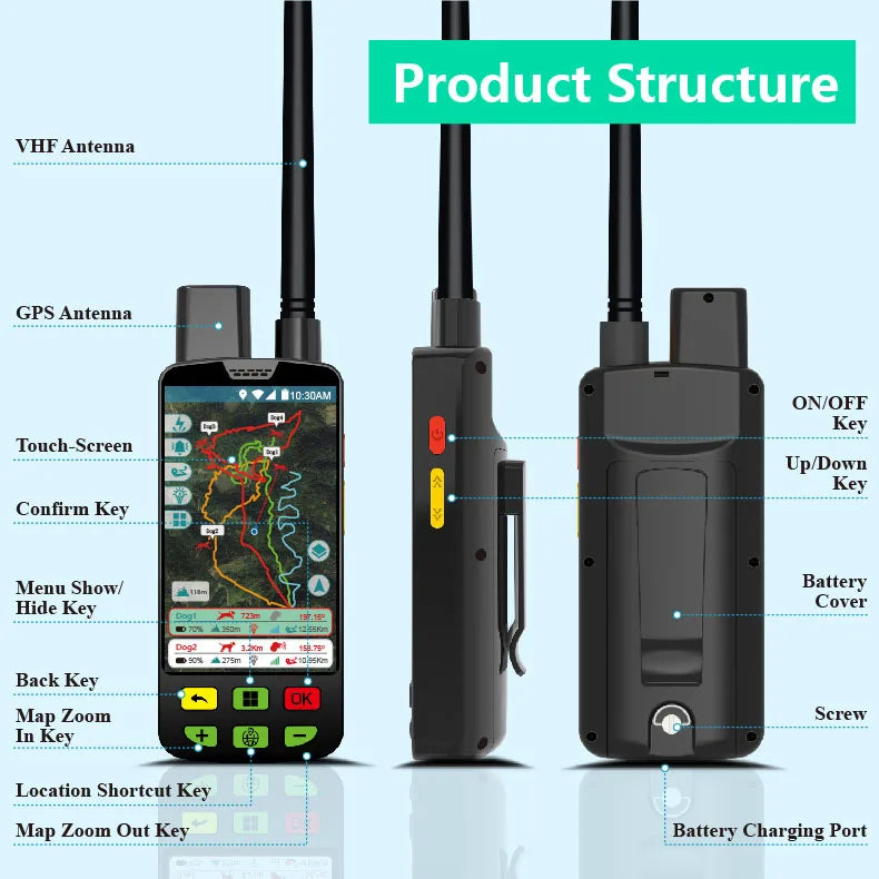 Eseek Enterprise GPS Dog Collar Fence System: 7-Zone Concurrent Management + Violation Analytics - Distributor Training Included