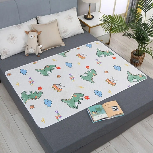 Pet Diaper Pads 80*120cm Urine Mat Cute Waterproof Urine Pads Cloth Large Breathable Bed Protector Diaper Toddlers