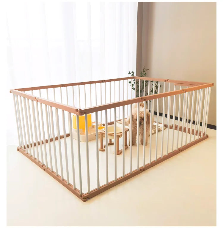 Dog Cage Strong and Durable Smooth Dogs Pets Indoor Fence Anti-rust Dog Fences Creative Design Easy Install Pet Product Supplies