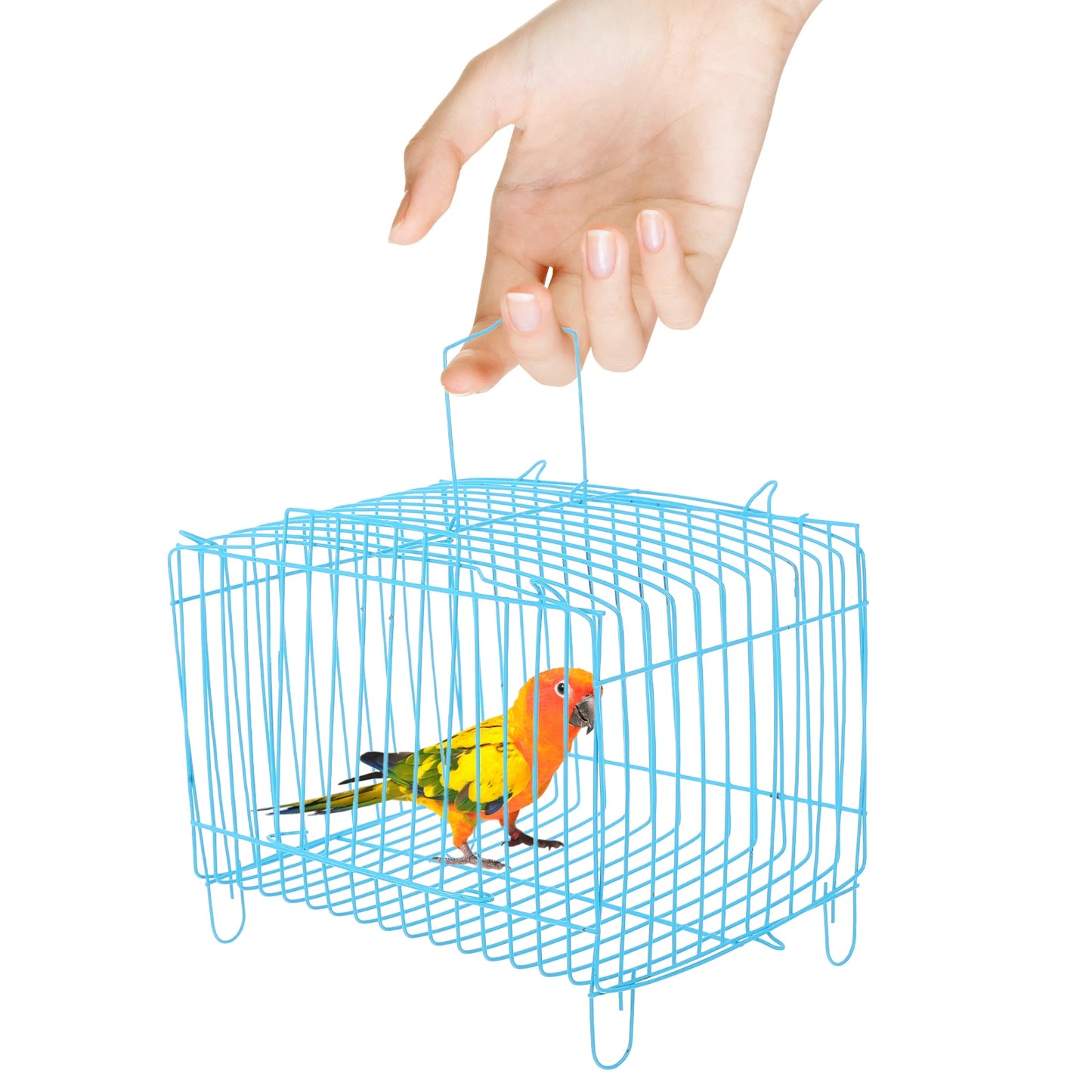 Portable Bird Cage Handcage Birds Carrying Cages For Parrots Bird Cage Bird Storage Cages Travel Outdoor Use Breathing Cages