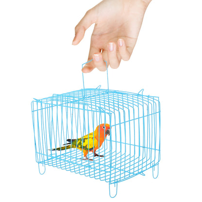 Portable Bird Cage Handcage Birds Carrying Cages For Parrots Bird Cage Bird Storage Cages Travel Outdoor Use Breathing Cages