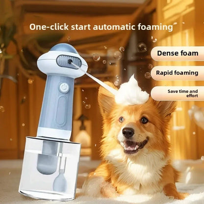 Pet shower gel frother, bubble machine, dog and cat shower gel frother, second-generation