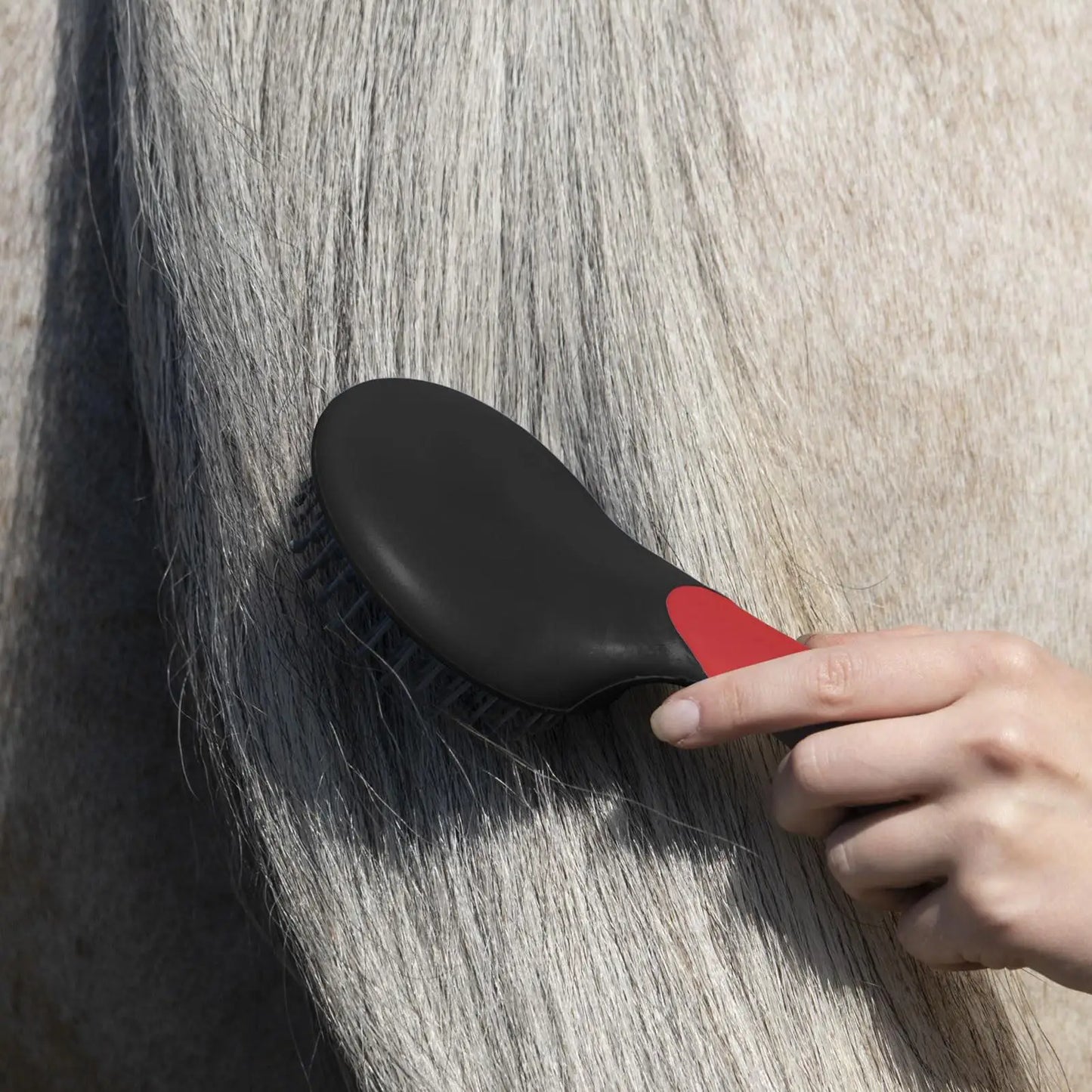 Horse Mane & Tail Brush Professional Humanized Handle Horsetail Comb Horse Grooming Brushes Mane and Tail Brush Pet Brush Comb