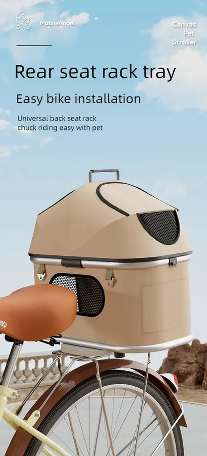New pet stroller for outdoor use, lightweight and foldable, suitable for medium-sized and small dog and cat households. Outdoor