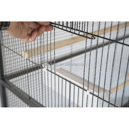 Wrought Iron Cages Breeder Accessories Acrylic Finches Hanging Stand Folding for Birds Decoration Wedding  Large Bird Cage