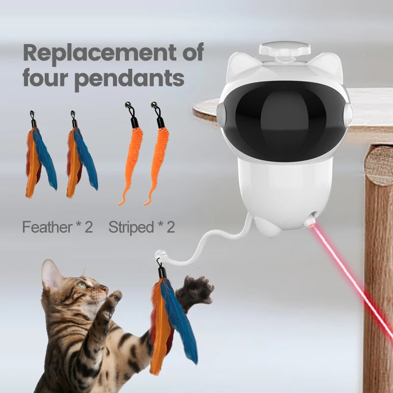 Infrared laser automatic cat teasing device, intelligent electric cat toy, self entertaining and relaxing pet toy