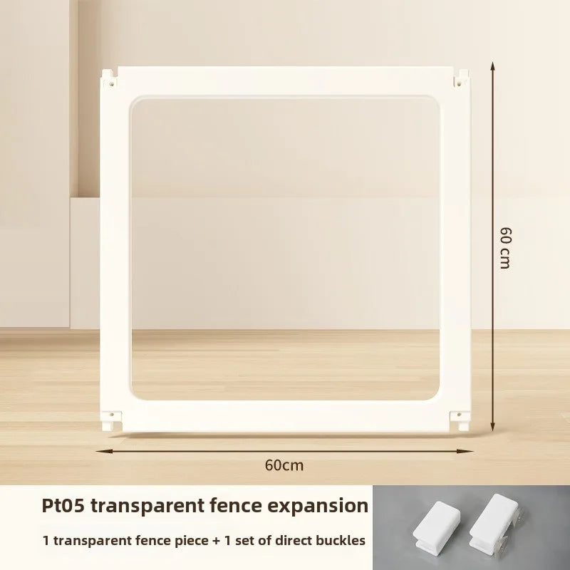 DIY Free Combination Pet Fence Fully Transparent Acrylic Small Dog Indoor Home Dog House Balcony Safety Fence Pet Furniture