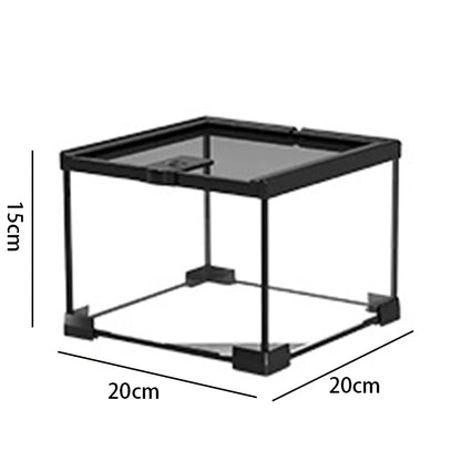 Reptile Terrariums Glass Landscaping Ecological Tank Amphibious Habitat Breeding Box Lizard Turtle Transparent Display Tanks