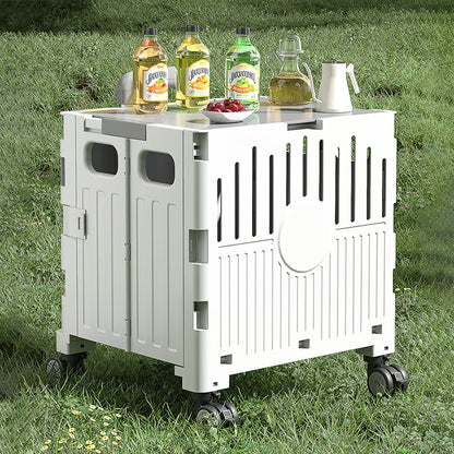 Plastic Foldable Pet Stroller Garden Camping Hand Trolley Carts Utility 4 Wheels Market Storage Mobile Alloy Rod Shopping Cart