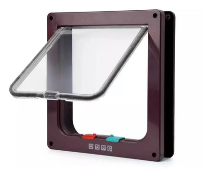 Smart Pet Door Automatic Closing Cat Door Secure Dog Doors Convenient Cat Doors SelfLocking Safe Durable Puppy Gates