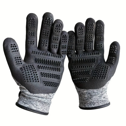 Horse Grooming Gloves Shedding Brush Pet Hair Remover Mitts for Equine Massage Cleaning Bathing Long Short Hair Deshedding Tool