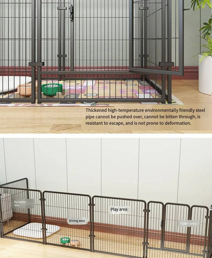 Cat dog cages household indoor pet enclosures small to large dog enclosures for free combination training and toilet isolation