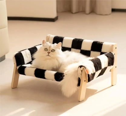 Wooden Cat Sofa Pet Bed Net Celebrity Cat Bed Dog Bed Summer Season Universal Detachable And Washable Cat Bed