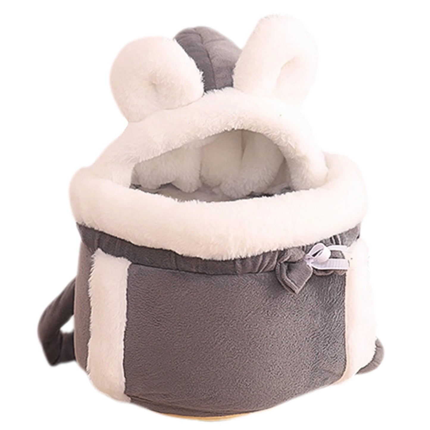 Winter Warm Cat Backpack Soft Cozy Cute Plush Pets Cage All In 1 Style Cat Bag Carrier Bag For Outdoor Travel Pet Accessories