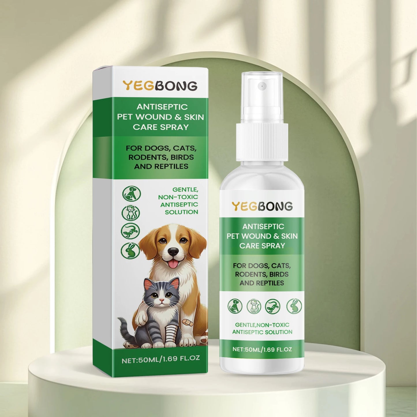 Pet Skin Care Spray Relieving Itching Reduce Redness Repairing Dryness Skin Long Lasting Moisturizing Pet Wound Skin Care Spray