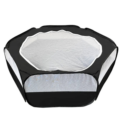 Portable Small Pet Cage Transparent Hedgehog Cage Tent Pet Playpen Open Folding Yard Fence For Dog Hamster Rabbit Guinea Pig