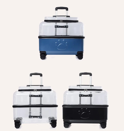 Portable Dog Strollers Carriers Travel Luxury Transparent Cats Strollers Cheap Outdoor Small Medium Suitcase Pets Supplies