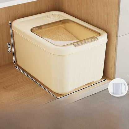 Food ade Rice Storage Box Moisture Proof Bug Resistant Home Use Rice Barrel Wheat Flour Storage Container Nordic Sle Kitc...