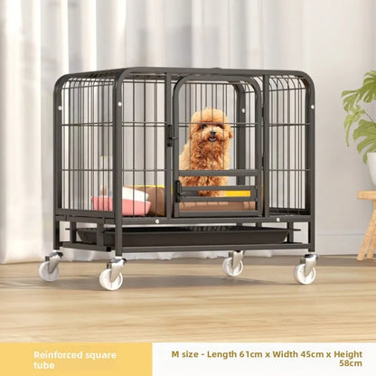 Indoor Large Medium Dog Cage with Toilet Pet Dog House Fence for Samoyed Labr Dog Cages Kennels And Run Outdoor Supplies