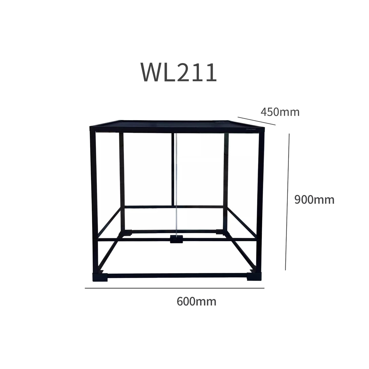 Glass Climbing Pet Rainforest Breeding Tank for Snake Python Tortoise and Lizard,Ecological Landscape Terrarium for Arboreal