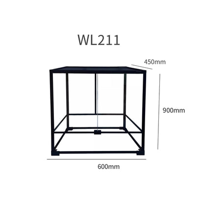 Glass Climbing Pet Rainforest Breeding Tank for Snake Python Tortoise and Lizard,Ecological Landscape Terrarium for Arboreal