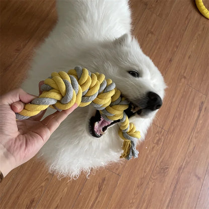 Rope Toy for Large Dogs, Pet Toothbrush, Bite Resistant, Cotton Interactive Training Stick, Knot Rope Toys, Pet Accessories