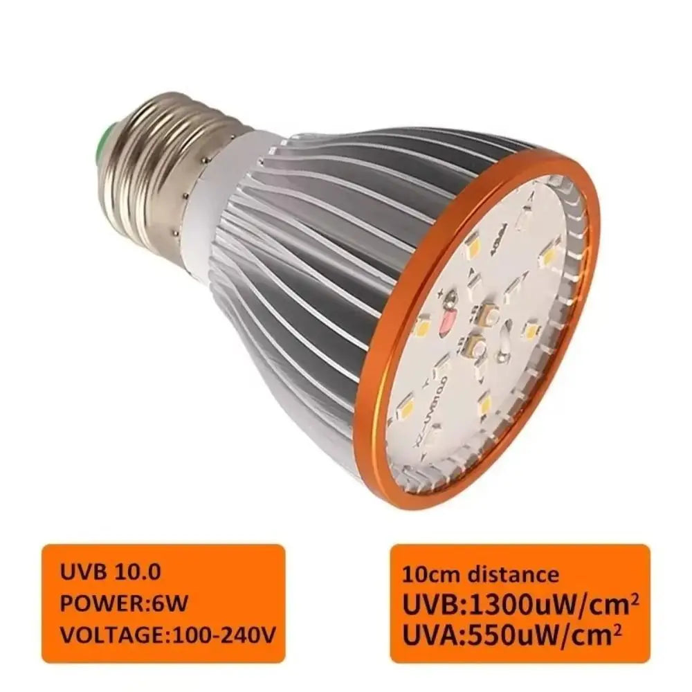 LED Reptile Light Bulb UVA UVB E27 Terrarium Lamp Full Spectrum 5.0/10.0 Lighting Small Pet Heating Bulb Therapy Night Vision