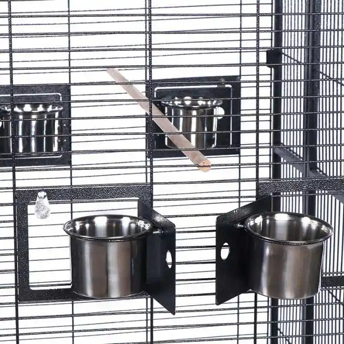 NO STOCK, PLEASE DONT BUY Wire Iron Metal Bird Cage with Wheel Aviary Canary Pigeon Breeding Aviaries Large Bird Cages