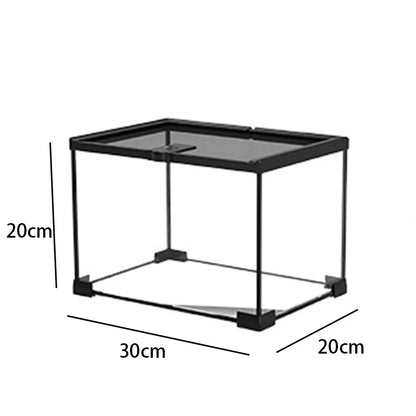 Reptile Terrariums Glass Landscaping Ecological Tank Amphibious Habitat Breeding Box Lizard Turtle Transparent Display Tanks